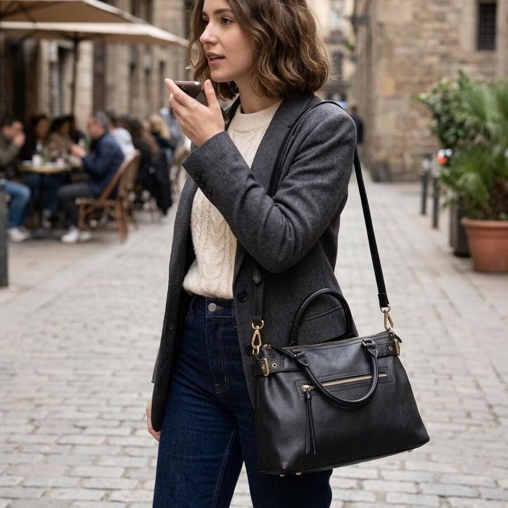 Sole Women's Black and Grey Bag